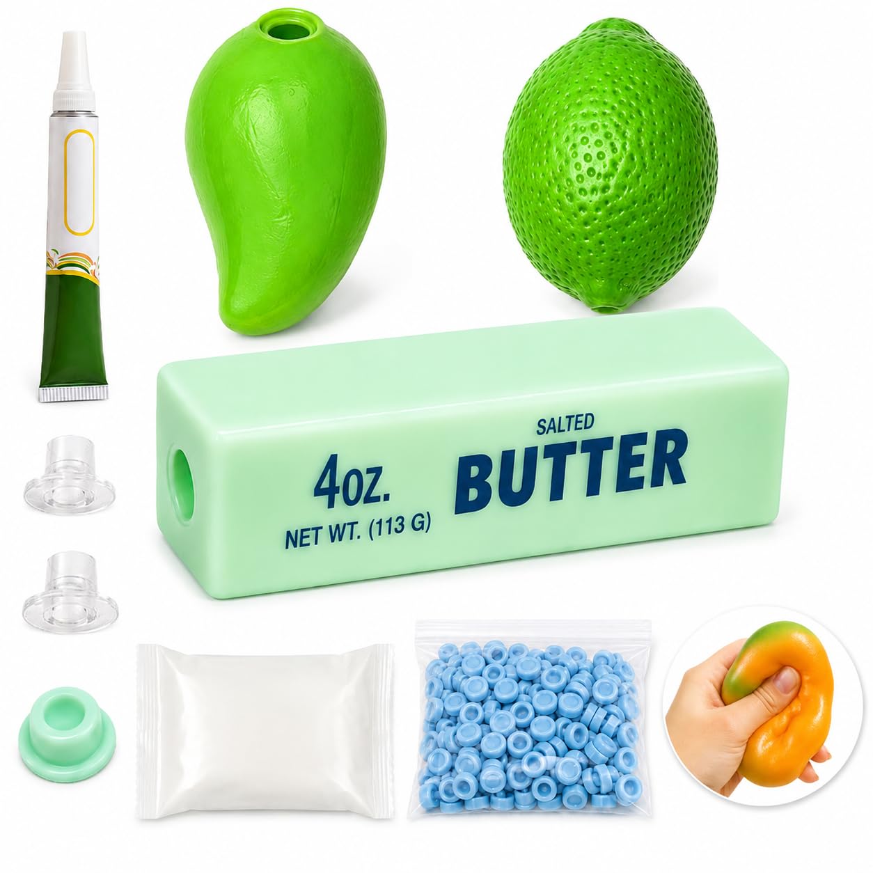 3PCS Squishy Making Kit, DIY Stress Ball Making Set Empty Squishy Skins — image 1
