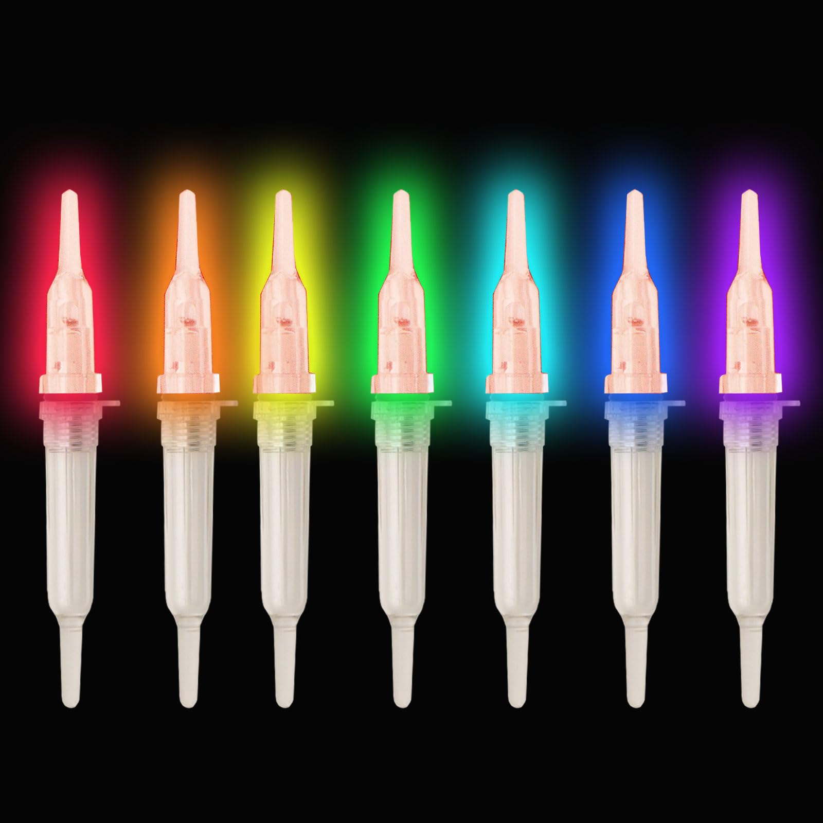 linguang 10-50PCS Fishing Glow Sticks for Clip -On Rod Tips and Bobbers 1”1.5”2”3” inch 3.0 x 25mm 4.5X 37mm 6.0 x 50mm 7.5 x 75mm Light Sticks ，Fishing Pole Glow Sticks，Glow Tips for Fishing Poles