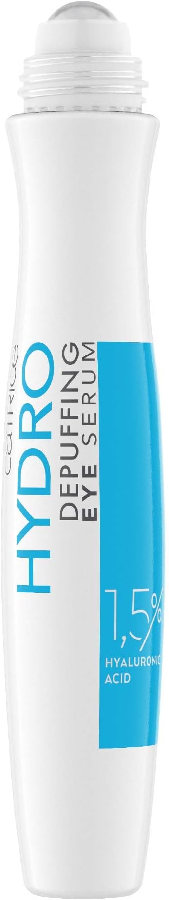 Catrice Hydro Depuffing Eye Serum, Accessories, Transparent, Nourishing, Cooling, Revitalising, Translucent, Acetone-Free, Vegan, No Microplastic Particles, No Alcohol, Pack of 1 (15 ml)