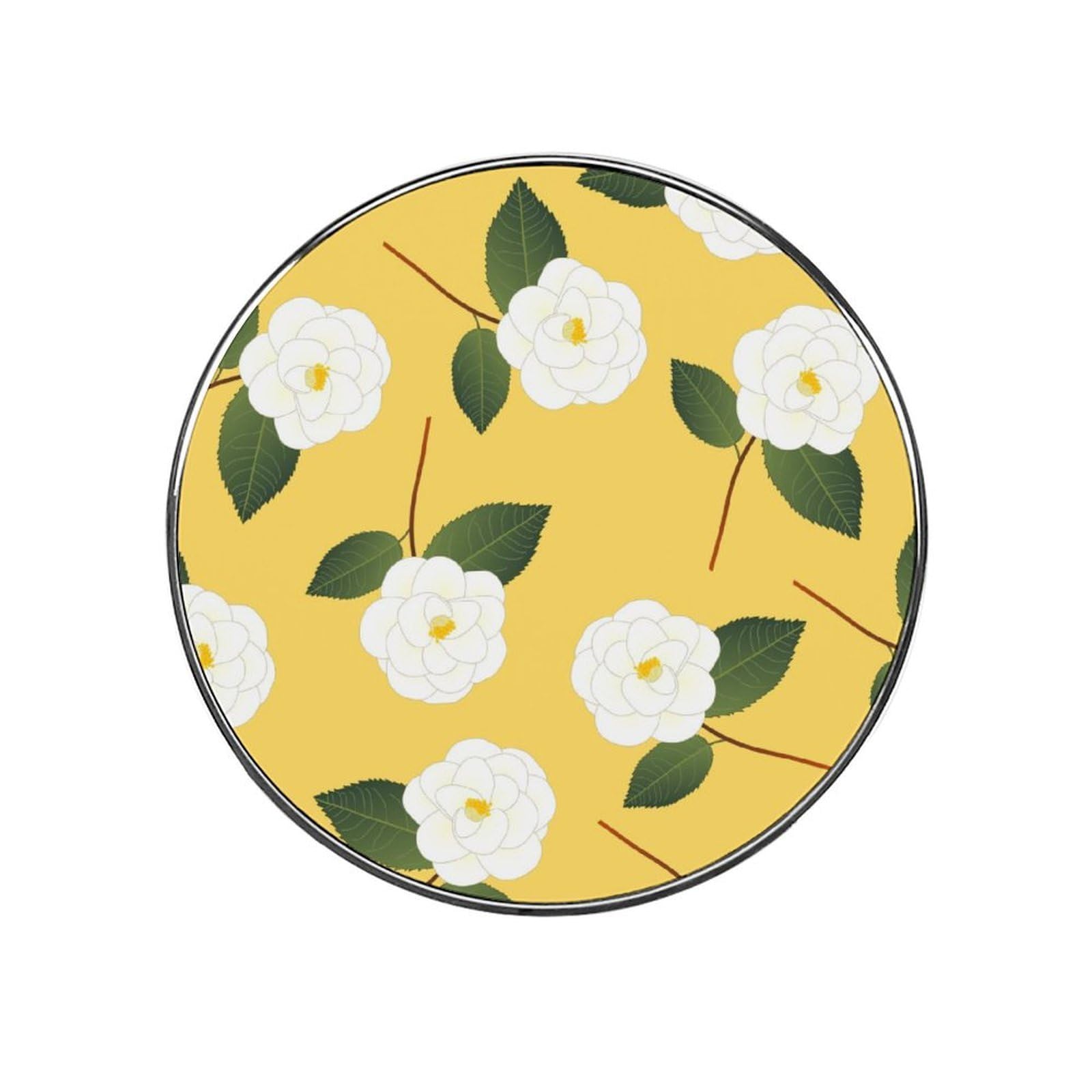 White Flowers Refrigerator Magnet Decorative Locker Magnet For Kitchen And Office Home Décor