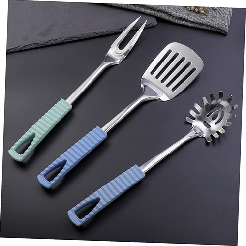 Miniatura 8 de Utensilios de cocina de acero inoxidable Cuchara de pasta Cuchara de acero inoxidable Cucharas de metal Cucharas de araña Colador de cocina Cuchara