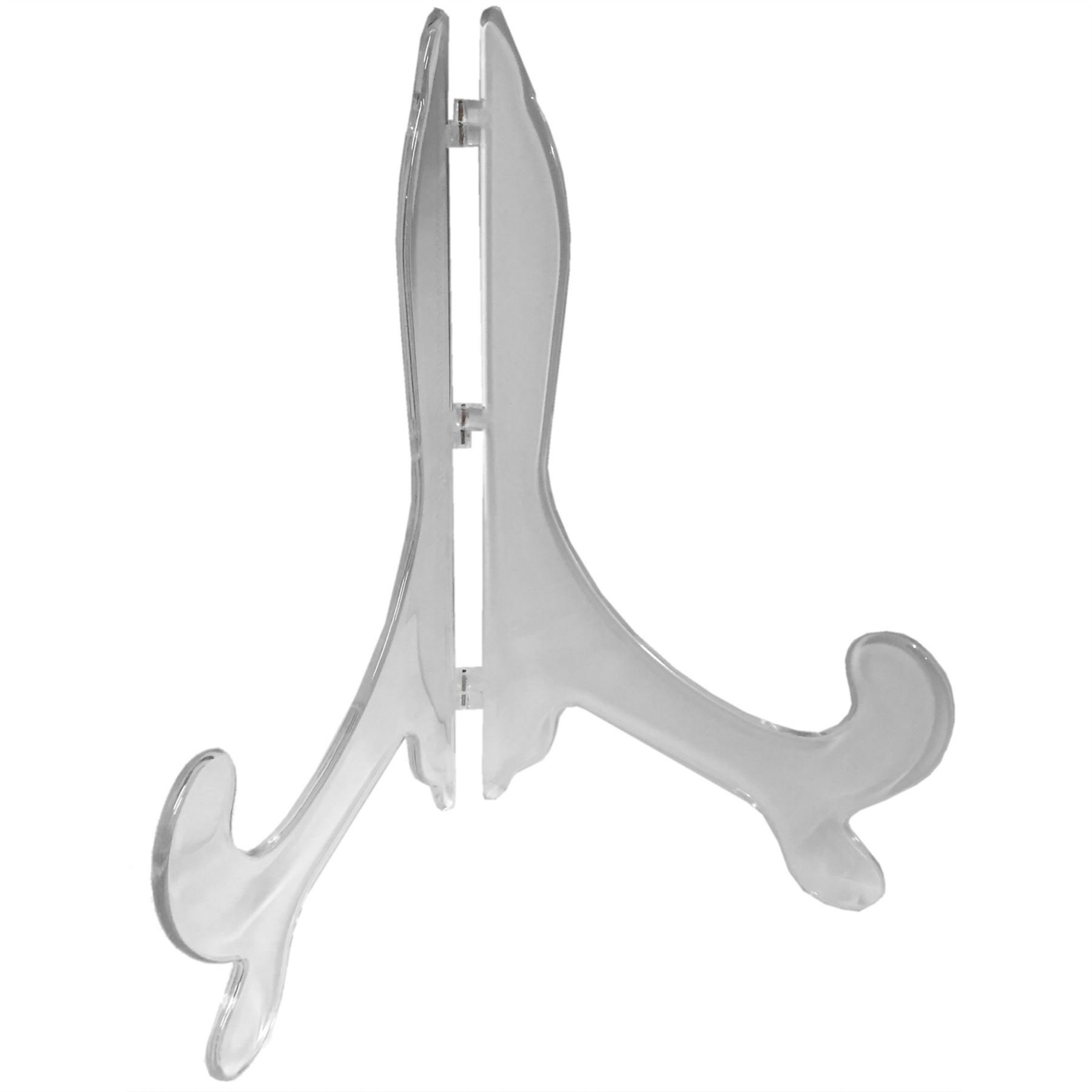 Fort Fasteners Plate Stands To Fit Plates 250mm-460mm (10-18 Inch) Clear Plastic Premier Pack 12 Stands