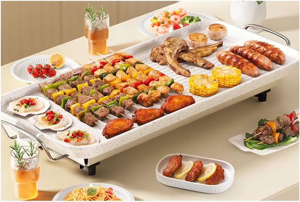 Household Electric Baking Tray Wheat Rice Stone Beef Chops Frying Pan Barbecue Meat