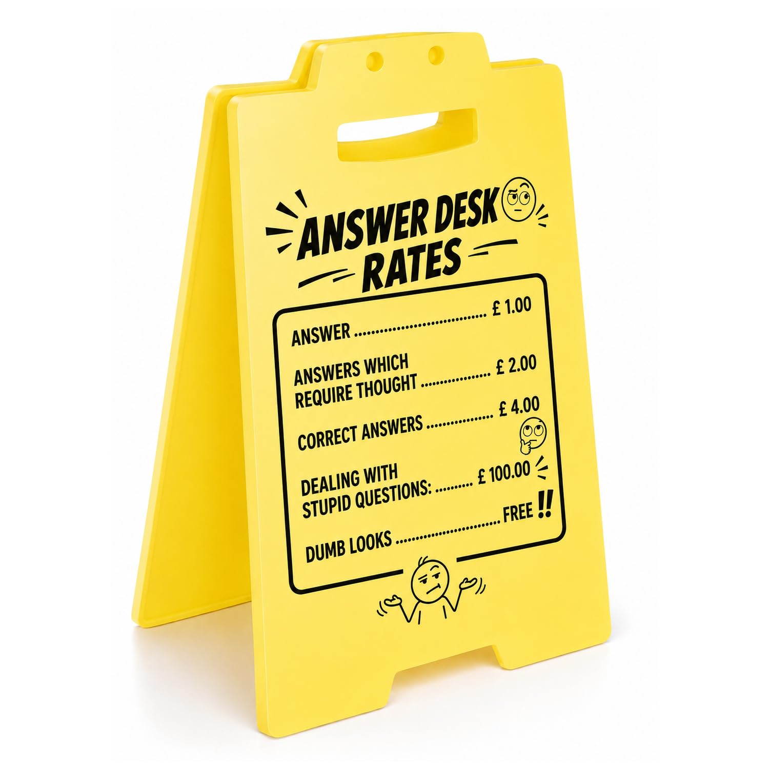 Funny Office Desk Decor Signs, Joke Desk Accessories for Men Women