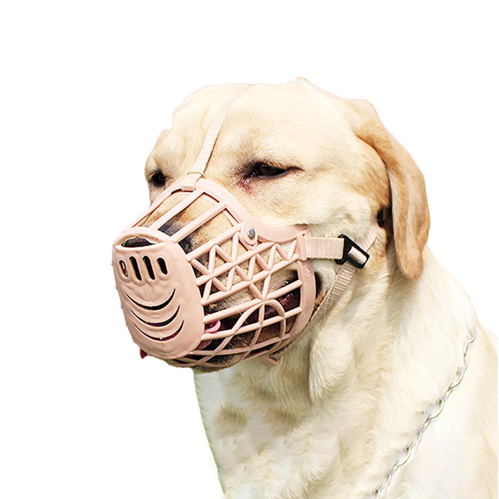 Bozal para Perros, Bozal Suave for Perros, bozal de Malla for, Ajustable, bozales Cesta, cómodos, Transpirables, Ajuste rápido(No. 7)
