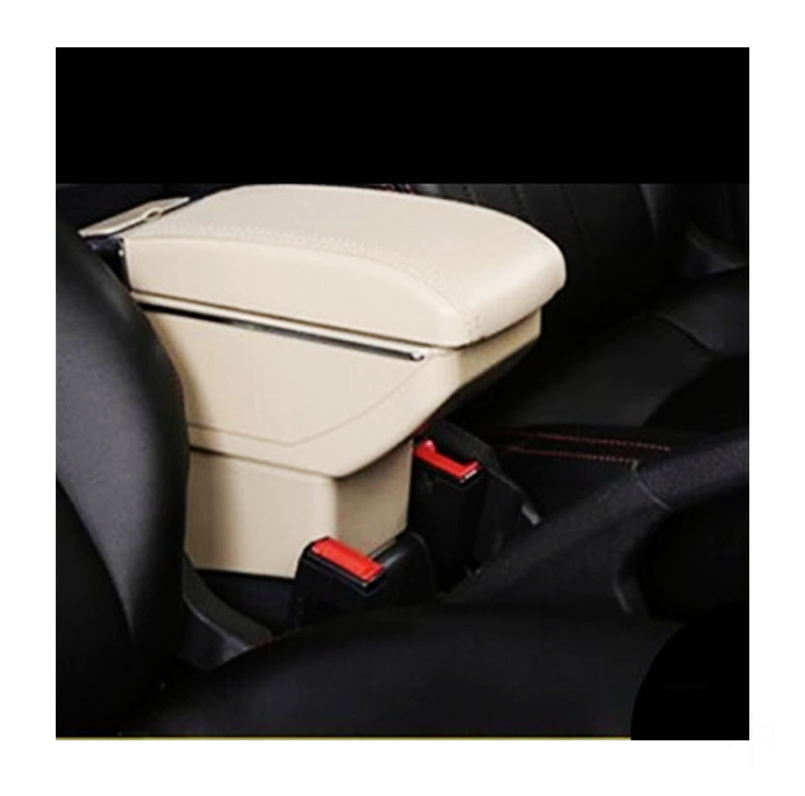 Rehausseur d'accoudoir de voiture Compatible avec Ford Pour Focus MK1 : Boîte de rangement pour accoudoir console centrale éclairage USB