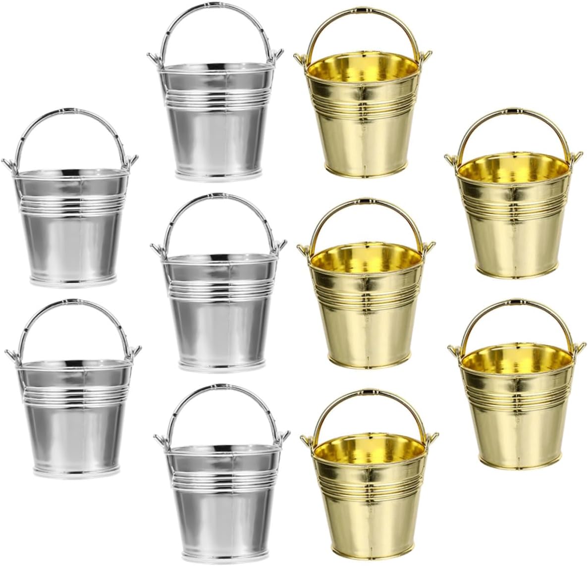 Garneck Party Candy Buckets 10pcs Plastic Storage for Snacks Xmas Halloween