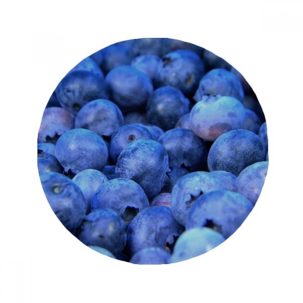 Tapis de sol anti-dérapant aux fruits tropicaux et bleuets pour cuisine 50x50