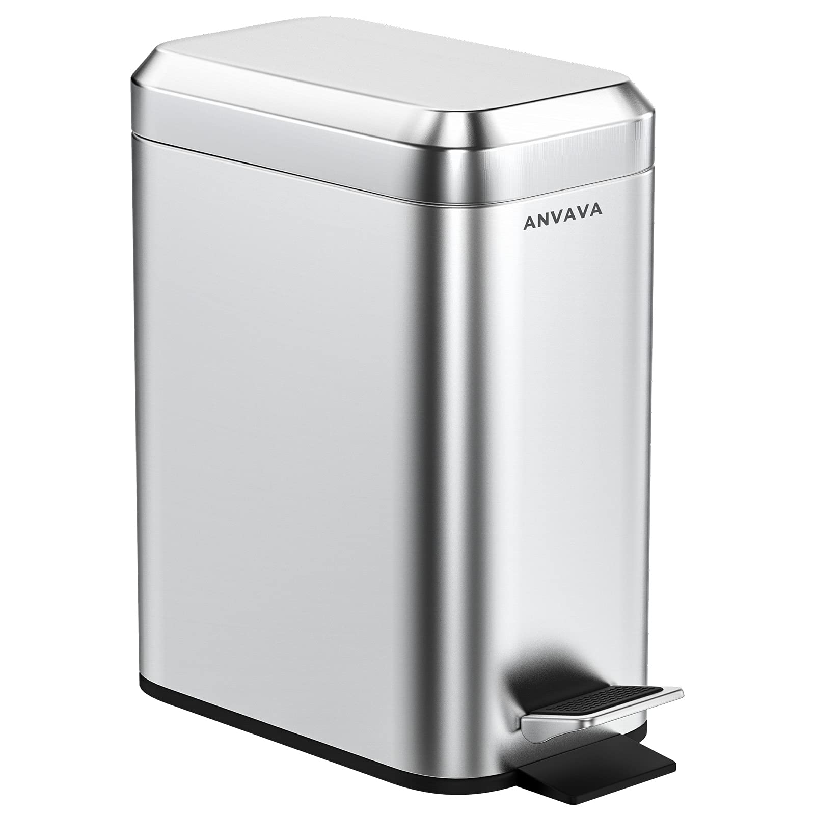 Buy ANVAVA Pedal Bin 5 L Stainless Steel Step On Rubbish Bin with