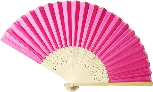 Miniatura 9 de Ventilador de seda plegable personalizado a granel para recuerdos de boda, ventiladores de bambú de mano personalizados para invitados de boda,