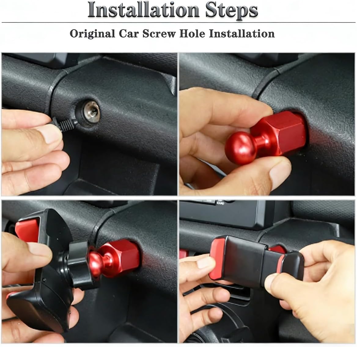 Phone Holder Mount Bracket Stand for Suzuki Jimny XL GL 2019 2020 2021 2022 2023 2024 JB74 JB64 JB43 Car Interior Accessories image 5