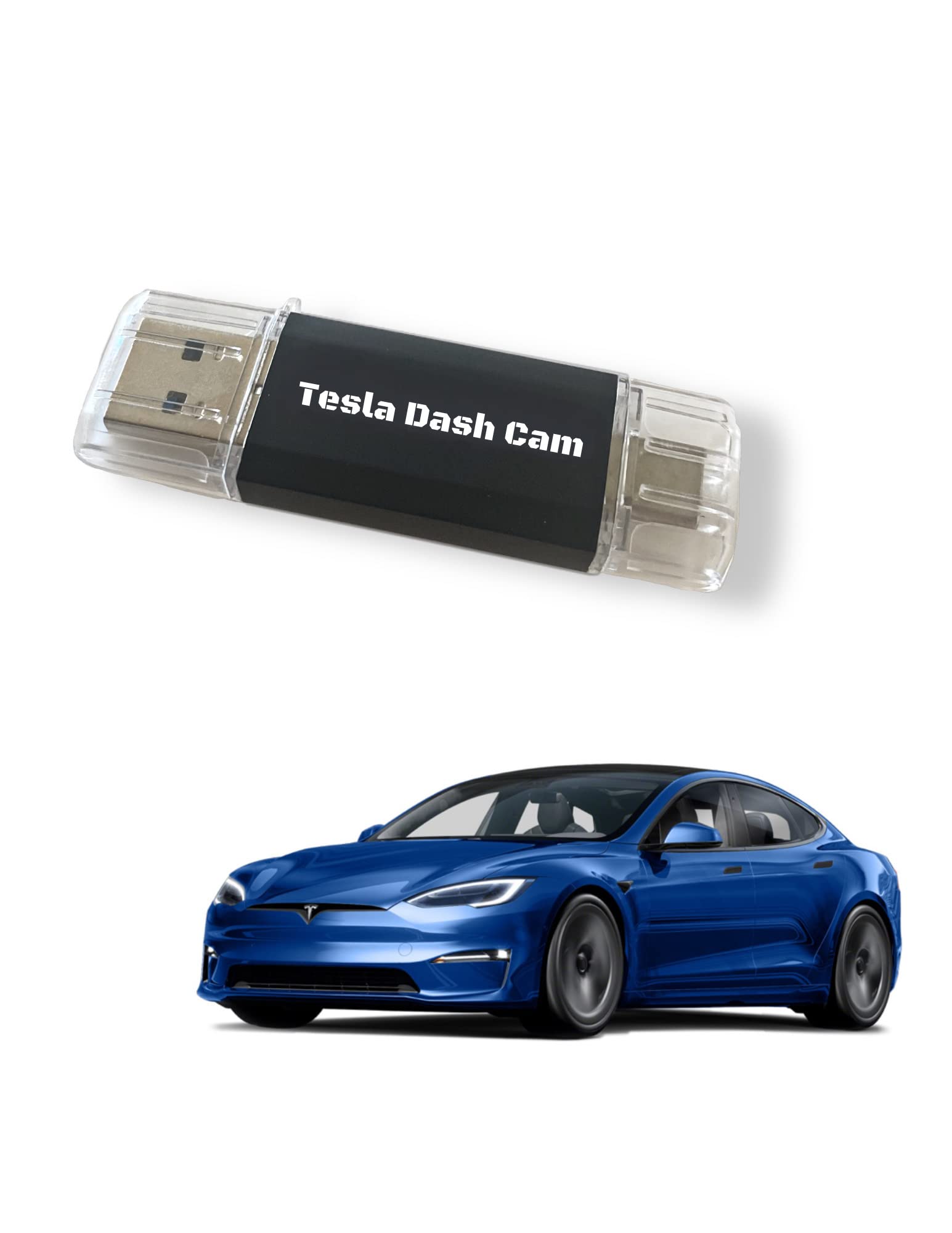 Tesla USB Flash Drive Dashcam USBC Sentry Mode Thumb Drive Tesla Premium Performance USB Drive Mode For Flash Drive Dash Cam Security USB For Tesla Sentry Mode Tesla USB Drive Tesla Dash Cam Dual USBC