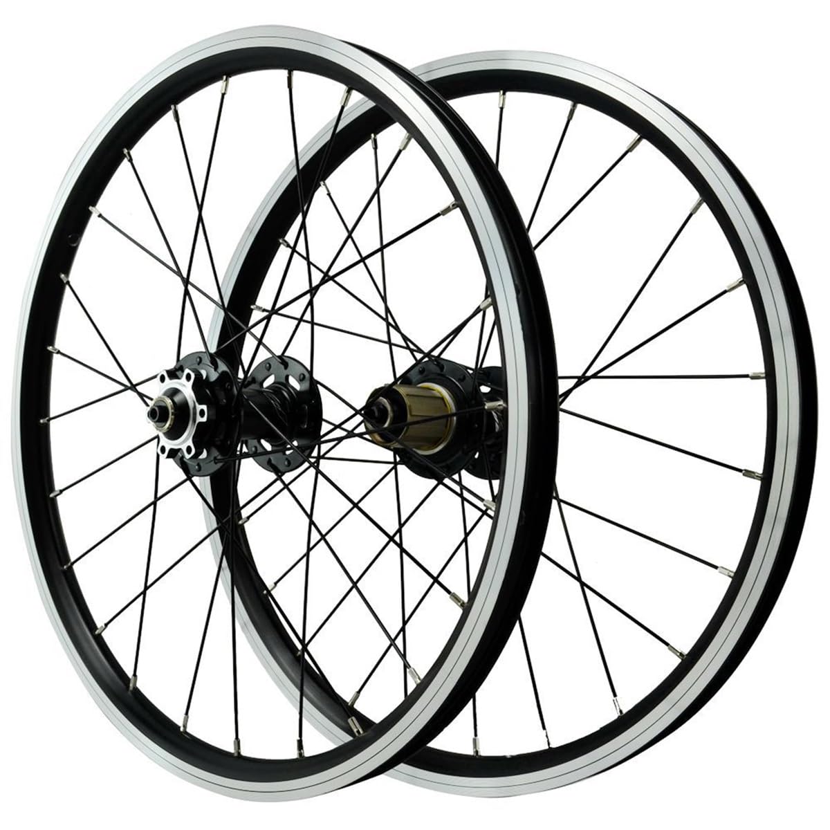 20 Inch BMX Wheelset 406/451 Rims Disc Brake Folding Bikes Wheelset Sealed Bearing Hubs 24H Support 7-12 Speed Cassette QR Wheel Set