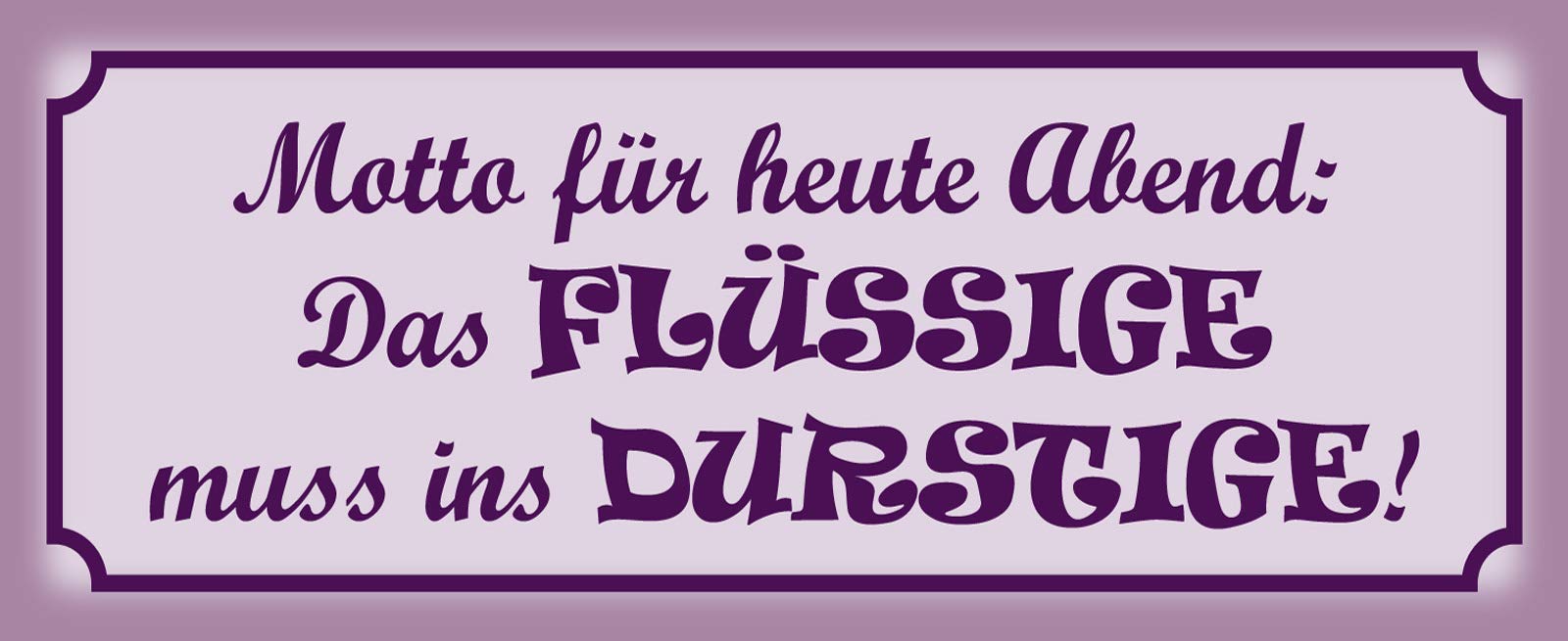 SchatzmixTin-Plate Sign, Sheet metal, Multicoloured, 27x10 cm