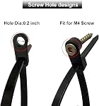 Plastic Cable Ties with Screw Holes (100 Pack) 8 Inch Mount Head Electrical Zip Ties 40 LBS-Black