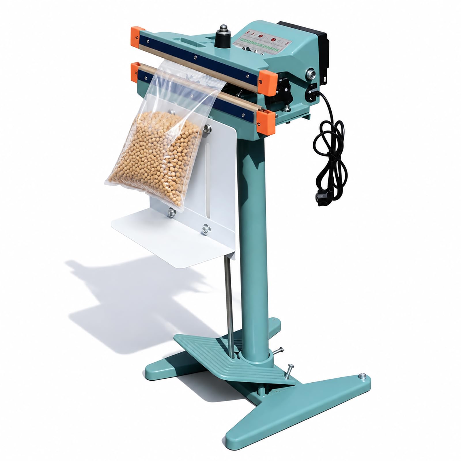Scelleuse à Impulsion à Pédale, Longueur De Scellage De 450 Mm, Chauffage Double Face, Hauteur De Plateau Réglable, Scellage Sécurisé, pour PE/PVC/PP/pof