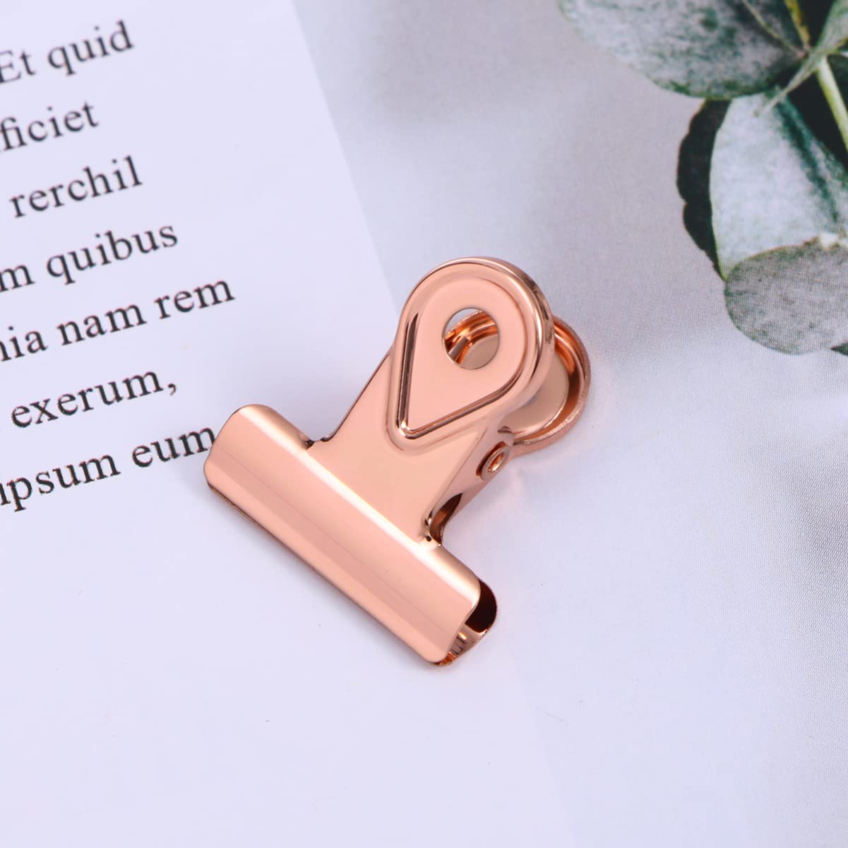 Ciieeo 45 Piezas Abrazadera De Papel De Metal Clips De Bulldog De Colores Clip De Bisagra De Carpeta Clip De Imagen Artesanal Clip De Factura De Papel Almacenamiento Oficina Papelería