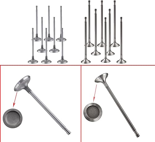 Miniatura 4 de Silscvtt Kit de 16 válvulas de motor de admisión y escape de repuesto para mini Cooper R56 R60 base Hatchback 2007-2016