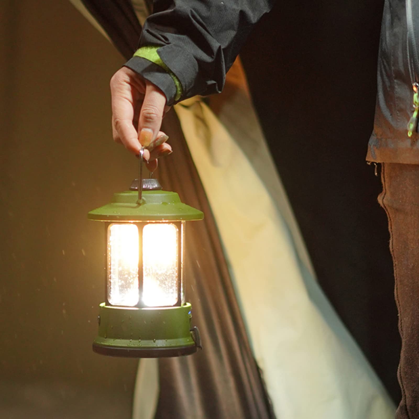 latarnia kempingowa, lampa kempingowa, oświetlenie namiotu retro na zewnątrz, oświetlenie kempingowe retro, wodoodporna lampa kempingowa ładowana przez USB, lampka nocna do uprawiania turystyk