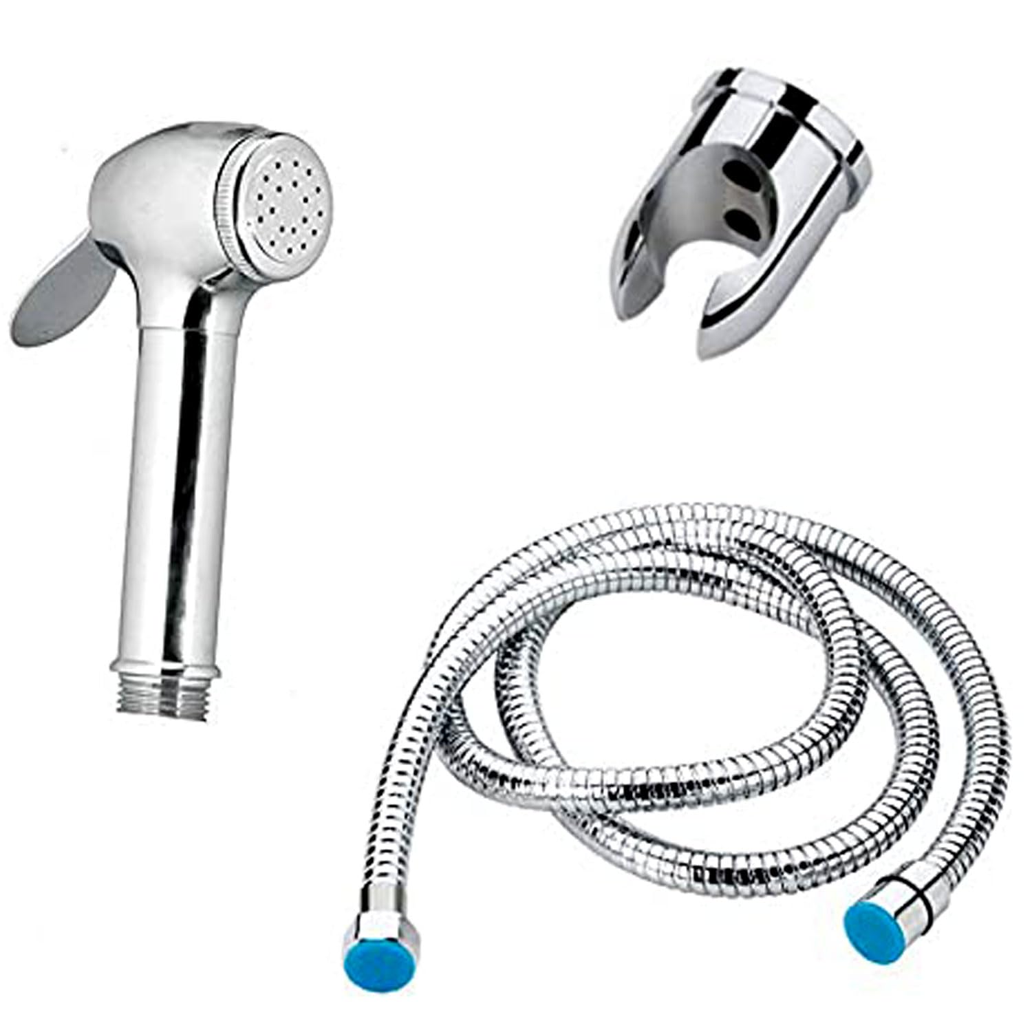 HYGROW Brass Health Faucet with SS-304 Grade 1.25 Meter Flexible Hose Pipe and Wall Hook, Chrome Finish (Jet Spray for Toilet DF) (B0CQGBGGMW) Amazon Price History, Amazon Price Tracker