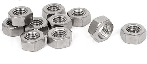 IIVVERR M14 - Tuercas hexagonales de acero inoxidable DIN 934 de 0551in tornillos de tuercas completas hexagonales de acero inoxidable M14 de 0551in