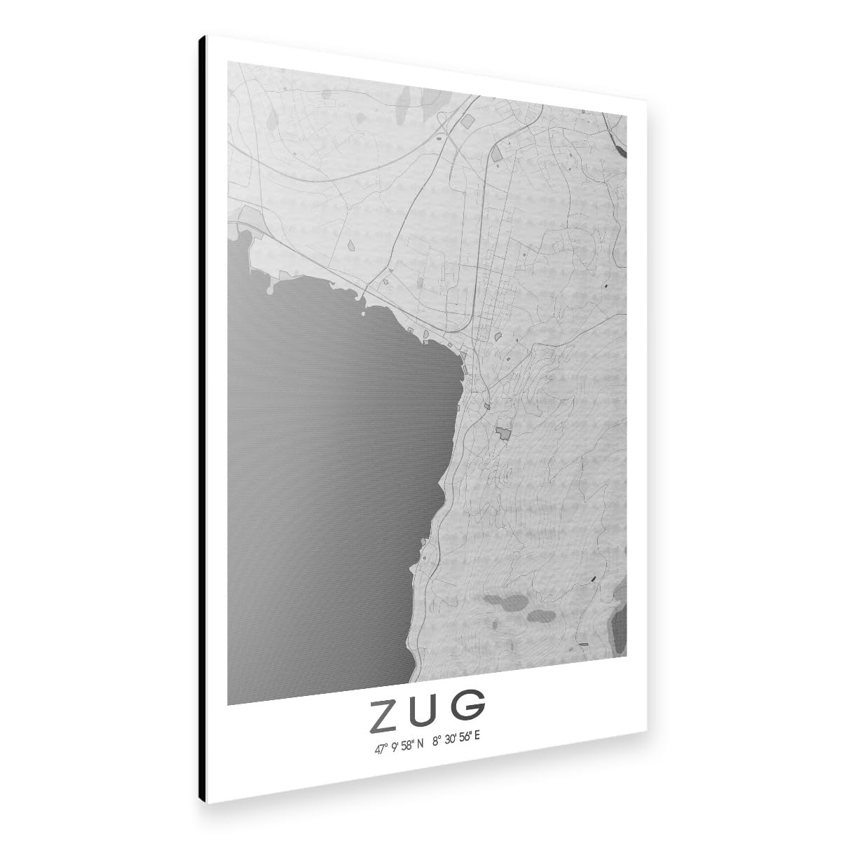 artboxONE Alu-Print 150x100 cm Zug Bleistift Map von Künstler Webwald