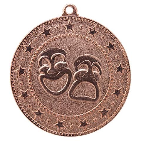 Pack of 10 Bronze Drama Medals with Ribbons Cover