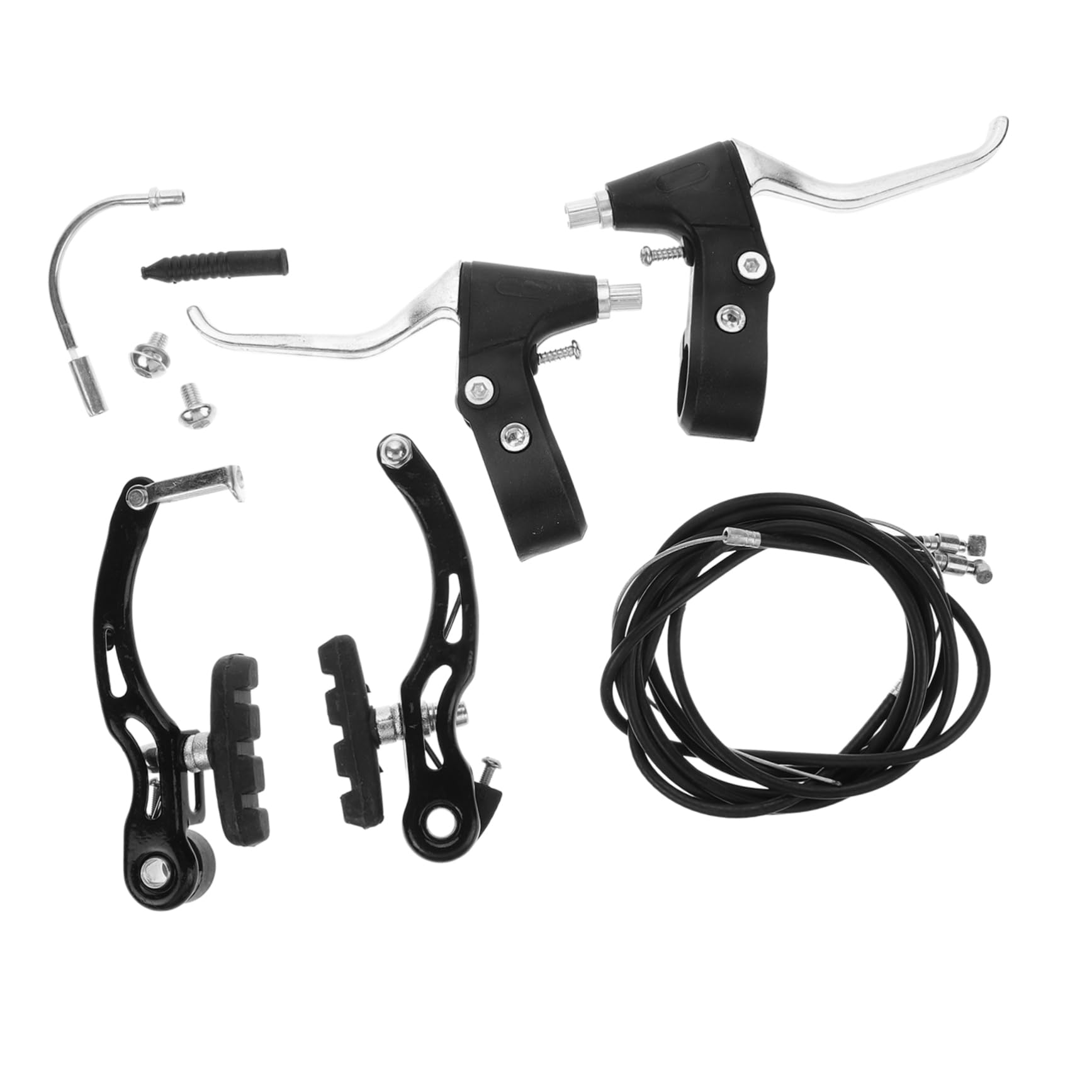 Palanca de Freno Plegable para Bicicleta de Montaña Negra de Aluminio