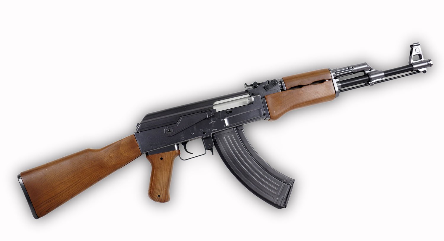 Softair Gewehr 202229 Kalashnikov AK 47 wood Kaliber 6 mm Federdruck < 0.5 Joule