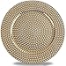 Fantastic:) Hammer with Metal Finishing 13"x13" Sepcial Design Round Charger Plates (Set of 6, Hammer Gold)