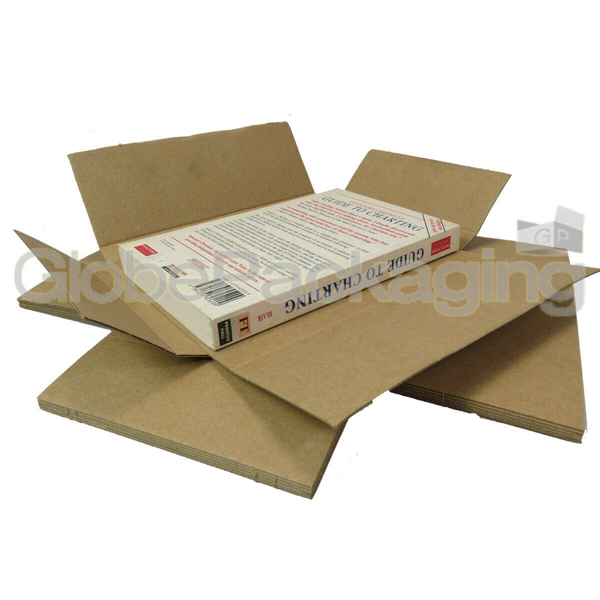 Globe Packaging Brown 200 X C5 Size Large Letter Pip Shipping Maltese Cross Postal Postage Mailing Boxes For Royal Mail | Internal Dimensions : 220X160x20mm