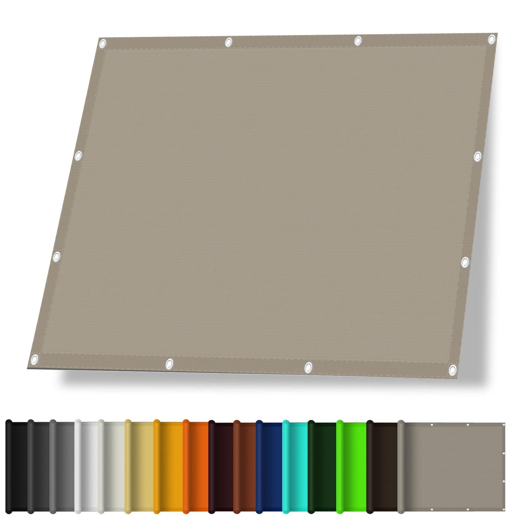 Voile d'ombrage extérieur imperméable 2x4m abri soleil anti-UV patio