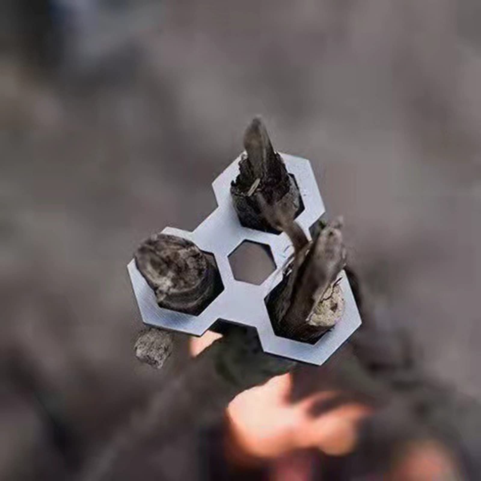 Camping-Stativbrett Aus Edelstahl – Verwandelt Äste In Lagerfeuer-Stativ, Mit Verstellbarer Kette
