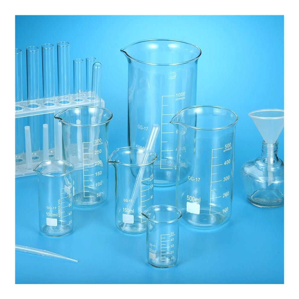 Becherglas aus Borosilikatglas, Messbecher aus Borosilikatglas, Laborbecher, 50–2000 ml, hitzebeständig(2000ml)