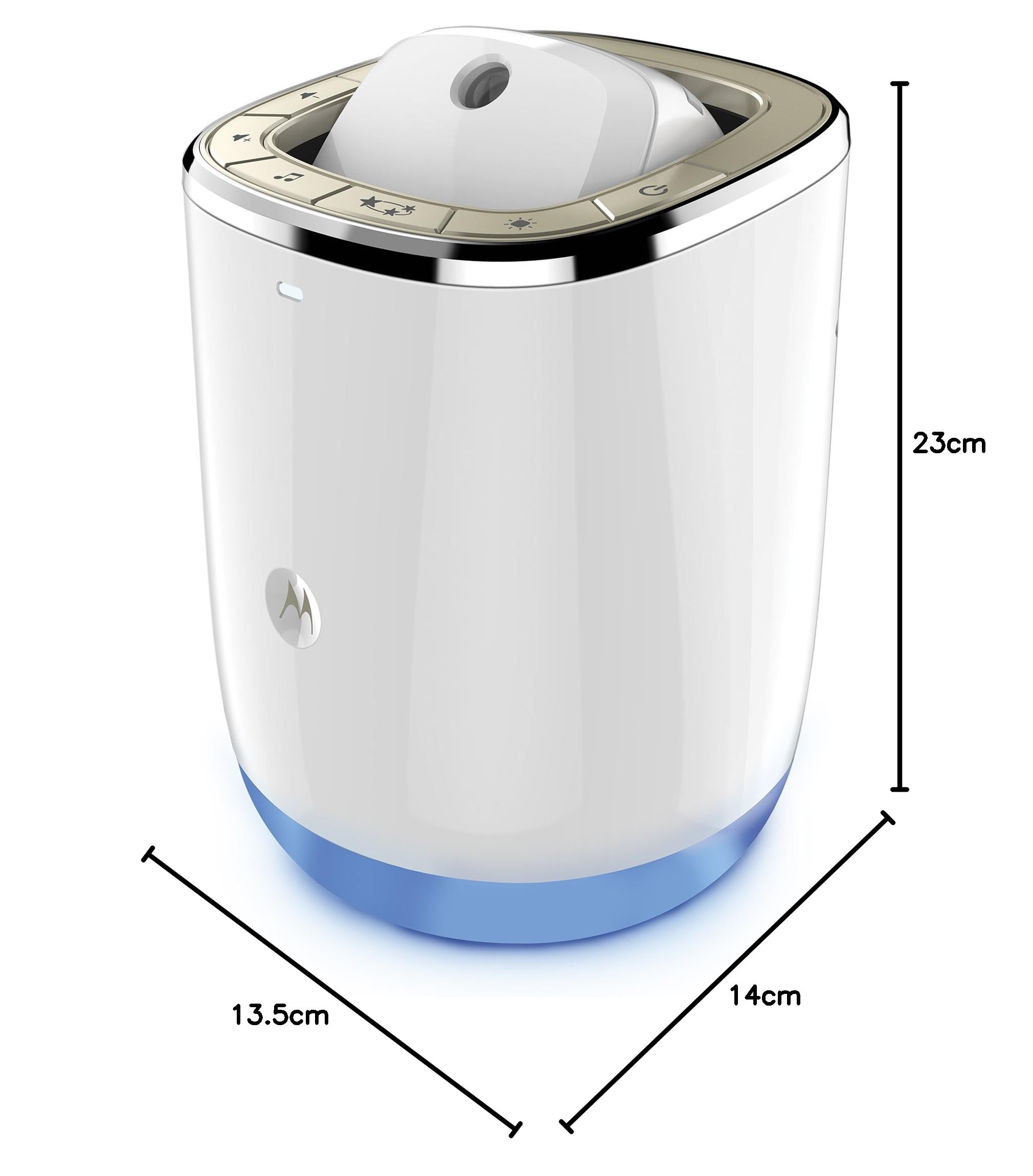 Motorola Baby Smart Nursery Dream Machine , Einschlafhilfe für Babys , Mit Schlafliedern und Nachtlicht in 6 Farben , Audio Überwachung