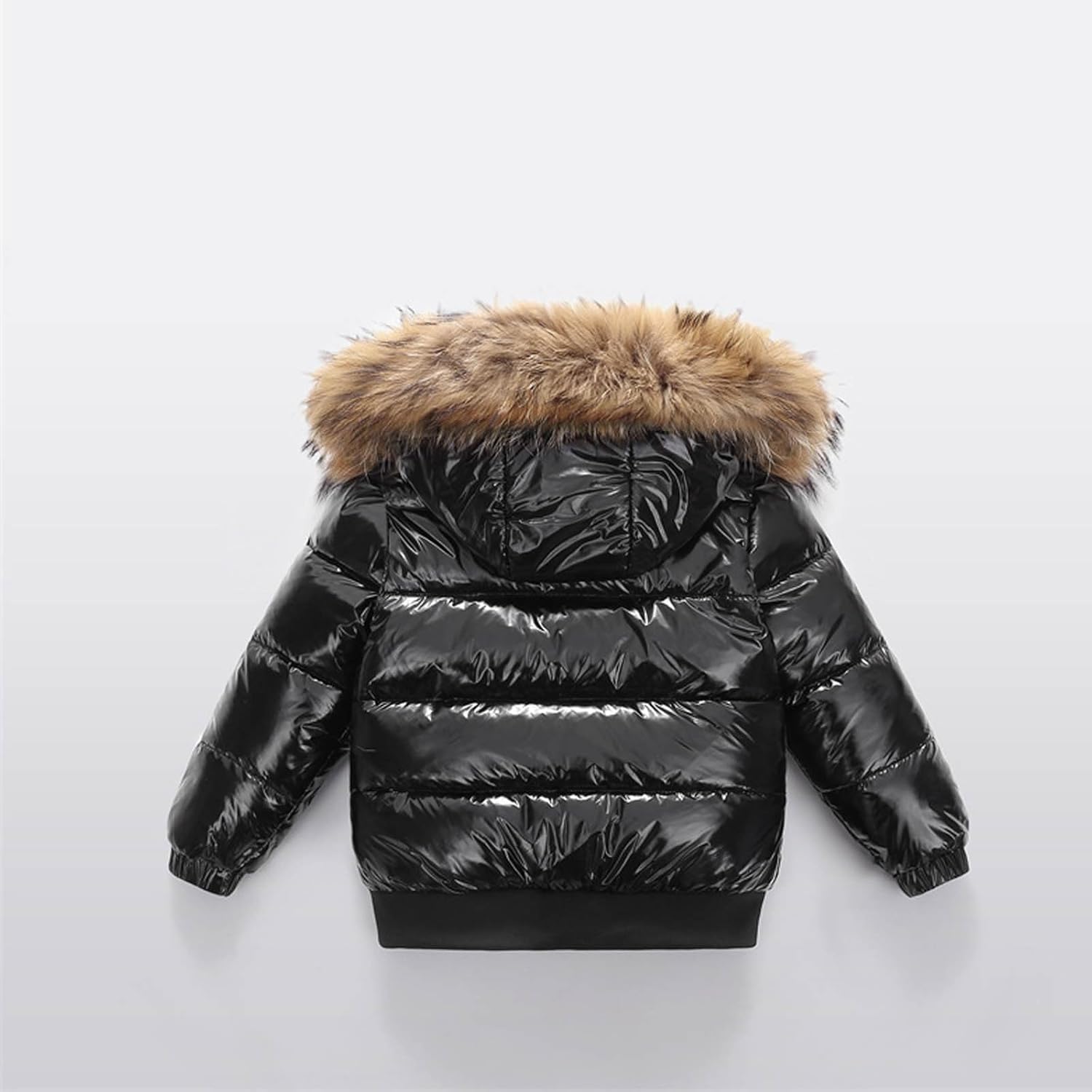 Toddler Kids Puffer Jackets with Fur Hood, Thicken Quilted Warm Winter Coats Outerwear for Boys Girls 2-11 Years