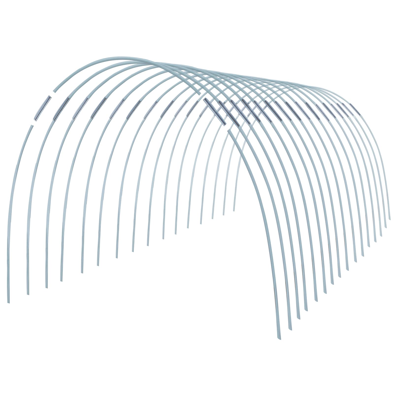 MAXPACE Greenhouse Hoops for DIY 1.4-2.5ft Wide Grow Tunnel, Rust-Free Fiberglass Support Hoops Frame for Garden Fabric, DIY Plant Support Garden Stakes, Gardening Supplies, 50pcs