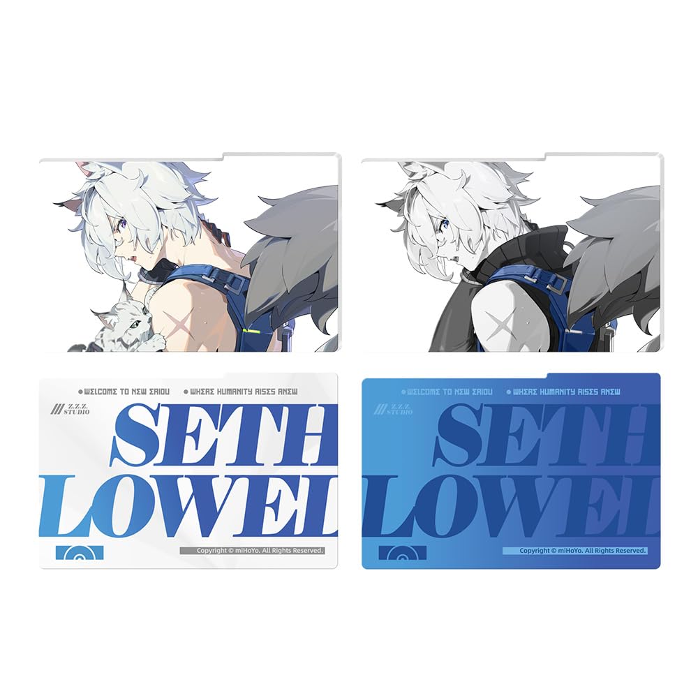 Set de cartes encadrées Zenless Zone Zero Seth avec cadre acrylique