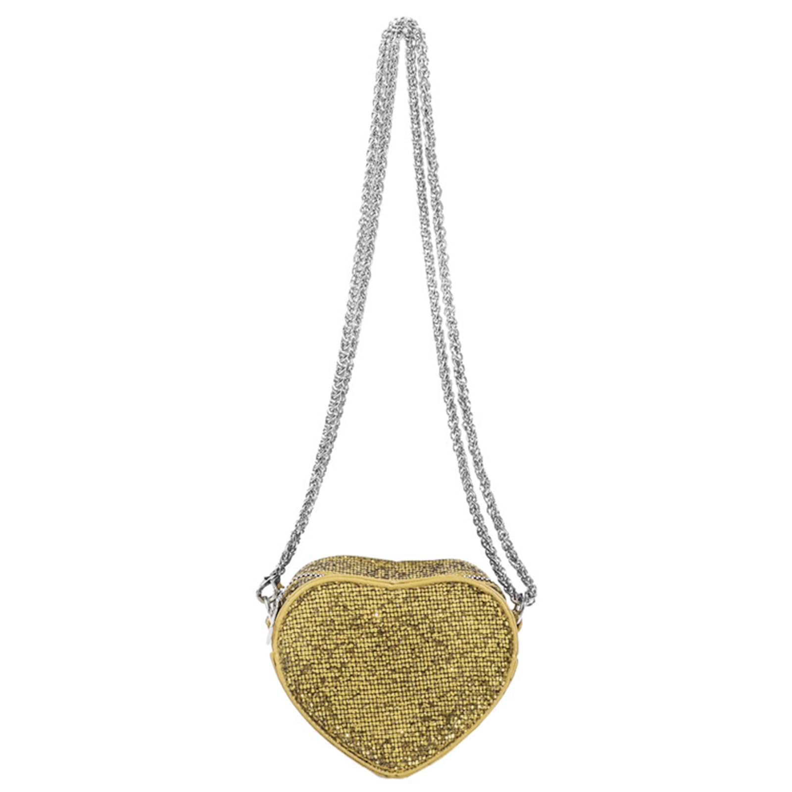 Maxtonser Heart Shaped Glitters Purse with Sparkling Sequins Shoulder Bags Stylish Evening BagS Crossbody Bag for Women and Girls
