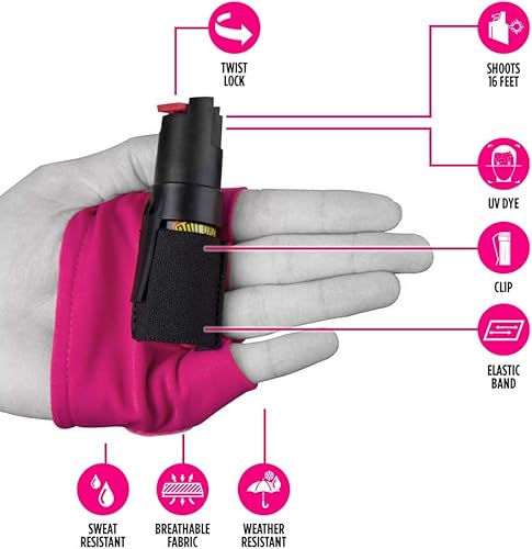 Miniatura 9 de Guard Dog Instafire Xtreme - Spray de pimienta para corredores, cabe en ambas manos, resistente al sudor