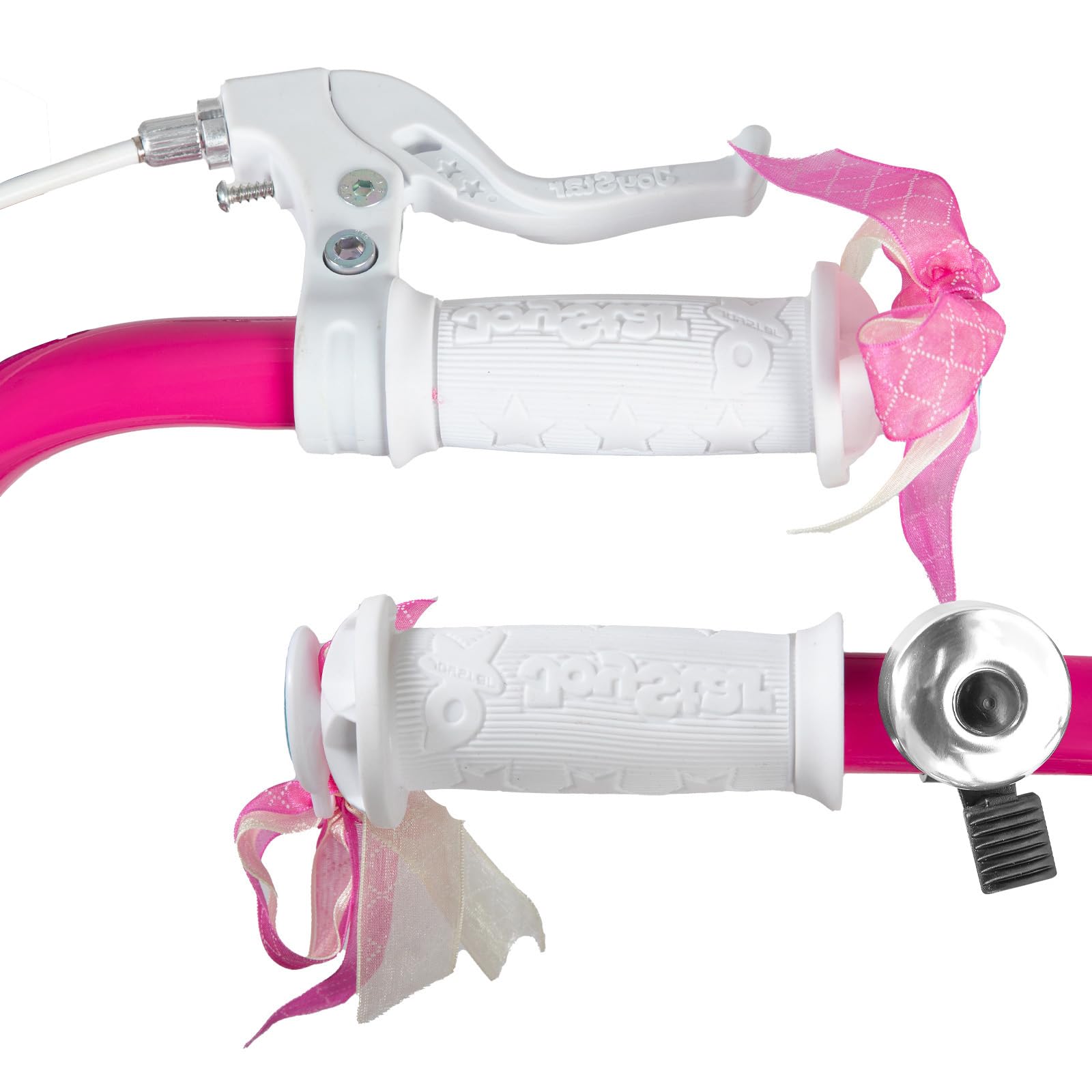 JOYSTAR Bicicleta Unicornio 12/14/16/18 Pulgadas para Niñas de 2-9 años, Bicicleta Infantil con Asiento de Muñeca y Ruedas Estabilizadoras y Cesta