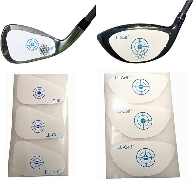 LLGolf ® set of 150 golf impact tapes/labels of your choice for driver