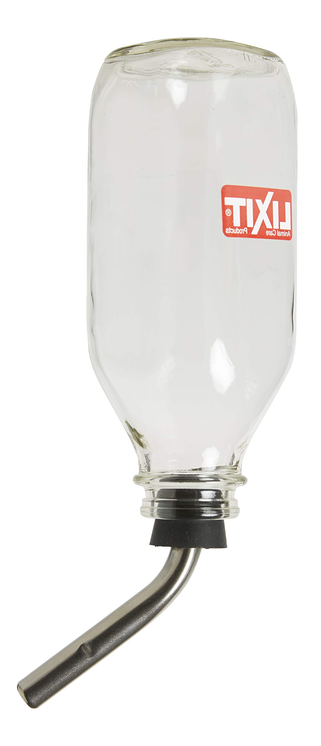 Lixit Wasserflasche für Haustiere, Glas, ca. 900 ml