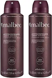 Desodorante Masculino Malbec Boticário Kit Com 2 Unidades