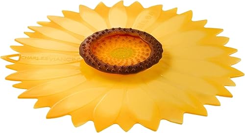 Miniatura 2 de Charles Viancin - Tapa de silicona de girasol para almacenamiento de alimentos y cocina - 9''9.1in - sellado hermético en cualquier superficie lisa