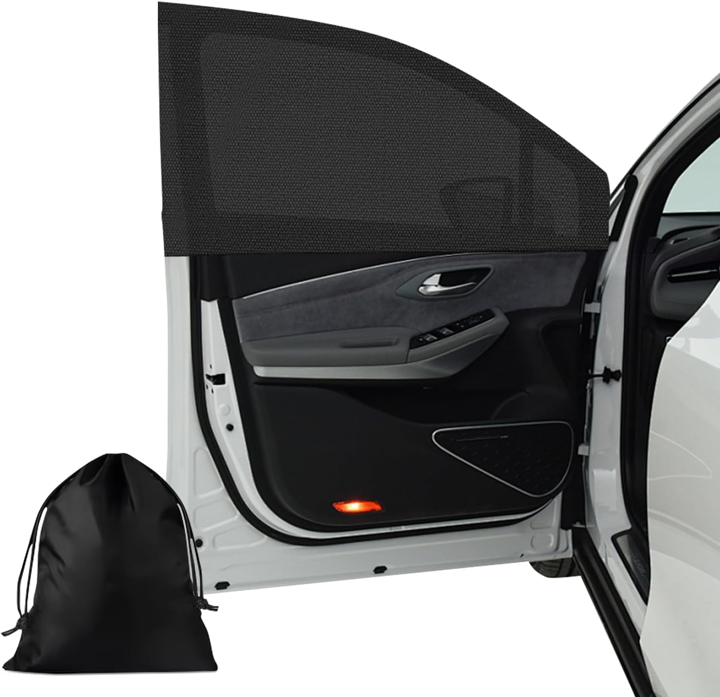Car Window Shades for Baby, 2-Pack Universal Sunshade – 42"x27.5" Breathable Sun Protection Window Cover for Cars, SUVs, Travel, Outdoor, Car Sun Shade with Pouches