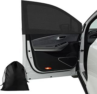Car Window Shades for Baby, 2-Pack Universal Sunshade – 42"x27.5" Breathable Sun Protection Window Cover for Cars, SUVs, Travel, Outdoor, Car Sun Shade with Pouches
