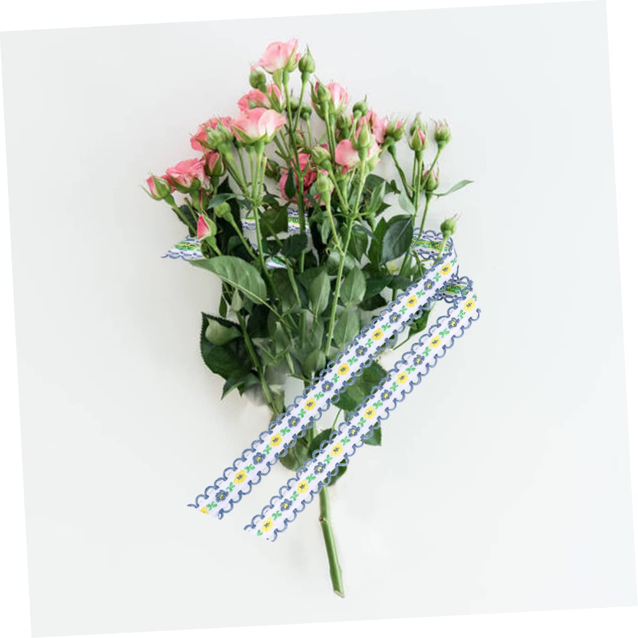 STOBOK 2piezas Cinta De Encaje Bordado De Accesorio De Costura Para Diseño Elegante y Duradero Para Vestidos y Decoración De Hogar Recorte De Encaje Bordado Versátil Yardas