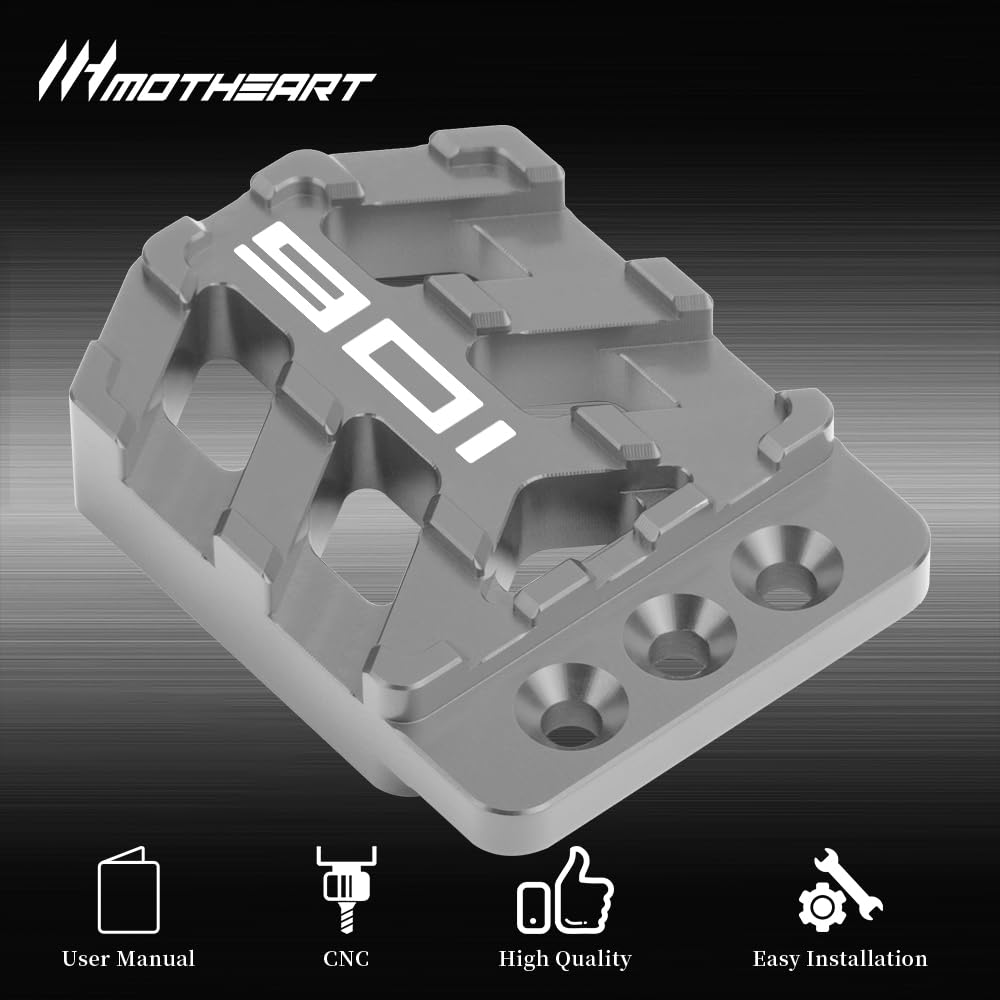 Kit d'extension de levier de frein de moto pour Norden 901 2021-2024 Ajustement ergonomique de pédale nord 901 Accessoires (gris)