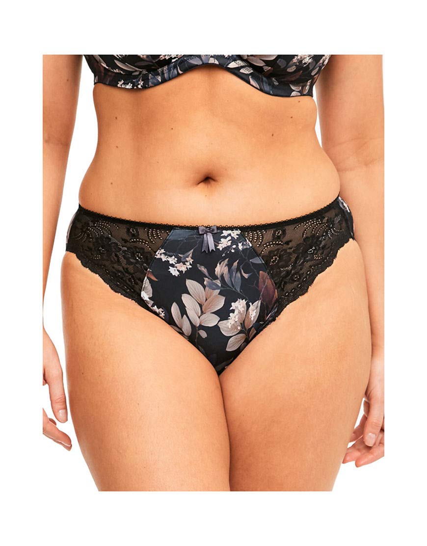 Elomi Women's Morgan Stretch Lace Insert Brief, Midnight Garden, Large